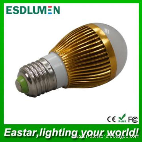 2012 Shenzhen Hot sales E27 3W LED Bulb
